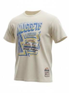 Mitchell and Ness NBA Denver Nuggets Sidewalk Sketch T-Shirt Size XL